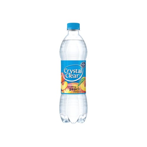 Crystal Clear peach fles 500 ml