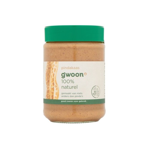 g'woon 100% pindakaas 350 gram