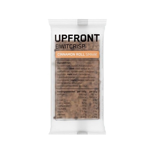 Upfront eiwit crisp cinnamon roll Wikkel 50 Gram