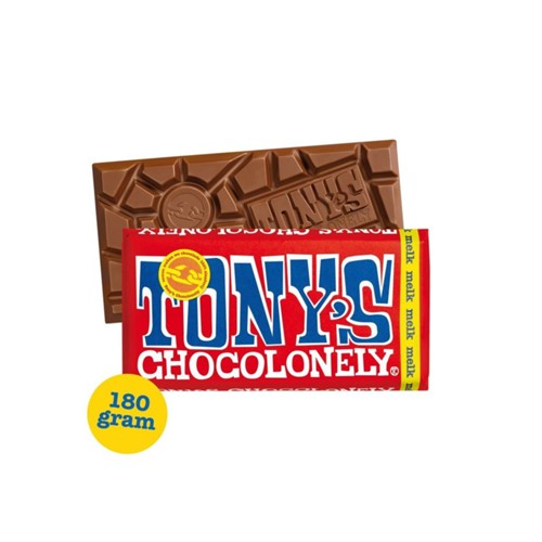 Tony's Chocolonely chocolade classic melk 180 gram