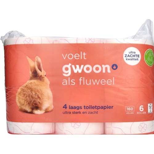 g'woon toiletpapier   6 Stuks