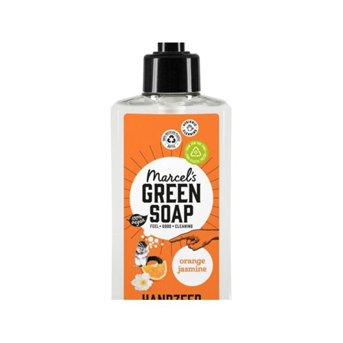 Marcel's Green Soap handzeep sinaasappel jasmijn Fles 250 Milliliter