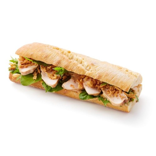 Witte ciabatta gegrilde kip