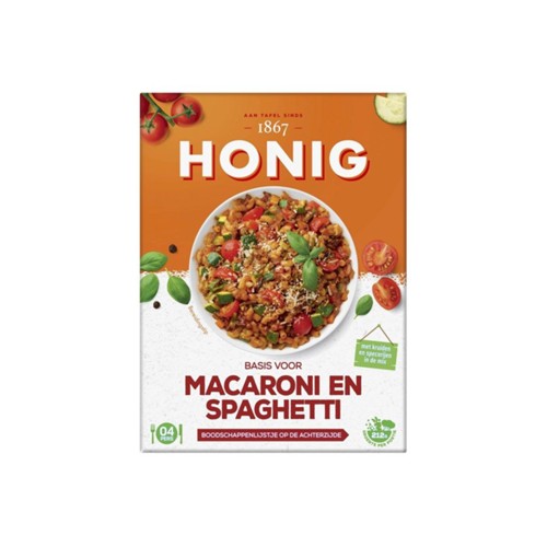 Honig basismix macaroni en spaghetti doos 41 gram
