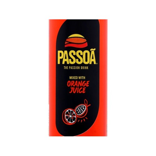 Passoa pre mix jus d'orange Blik 250 ml