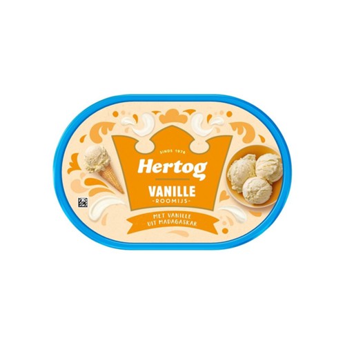 Hertog vanille roomijs 900 ml