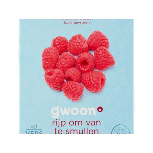 g'woon fruit frambozen diepvries 250g