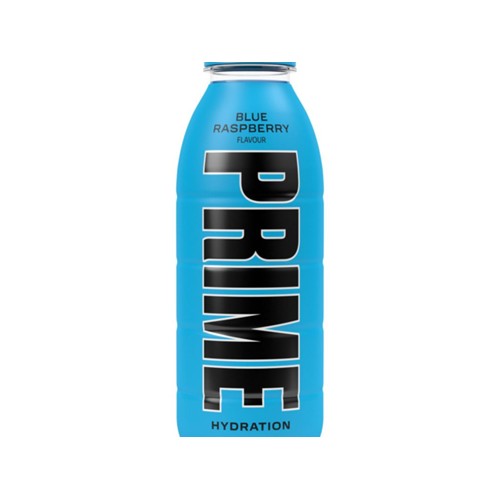 Prime Hydration Blue Raspberry Fles 500 Milliliter