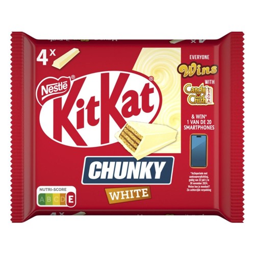 Kit Kat Chunky white chocolate Wikkel 160 Gram