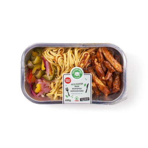 Spar maaltijd bami buikspek geroosterd  450 Gram