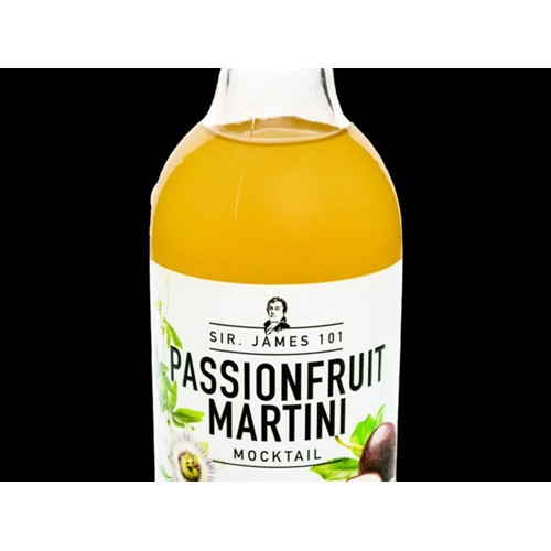 Sir. James 101 passionfruit martini mocktail alcohol free Fles 250 Milliliter