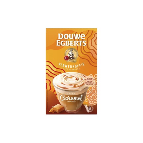 Douwe Egberts verwenkoffie latte caramel 118 gram