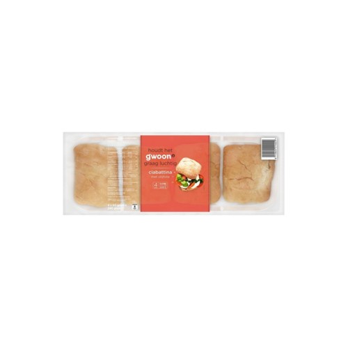g'woon ciabattina afbakbroodjes 4 stuks