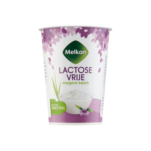 Melkan kwark lactosevrije magere kwark kuipje 500 gram