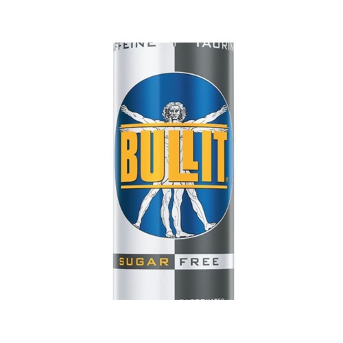 Bullit energy drink sugar free Blik 250 ml