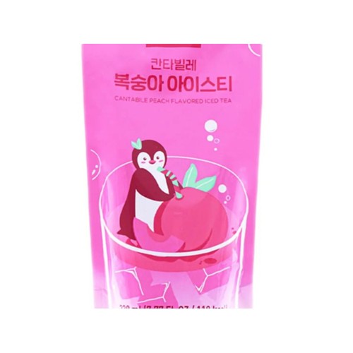 Cantabile limonade perziksmaak pouch 230 milliliter