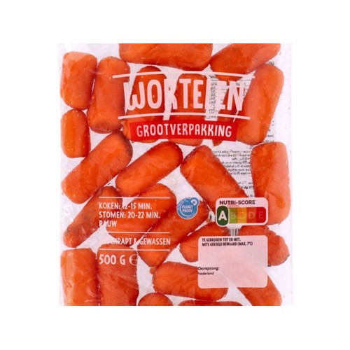 worteltjes zak 500 gram