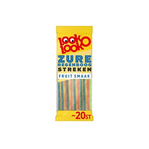 Look-O-Look zure regenboog streken zak 125 gram