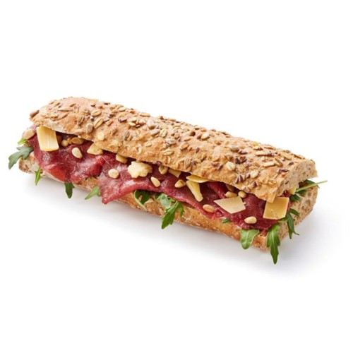 Meergranen ciabatta carpaccio