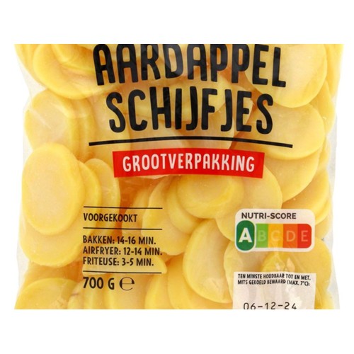 Lekkermakkelijk aardappel schijfjes naturel 700 Gram