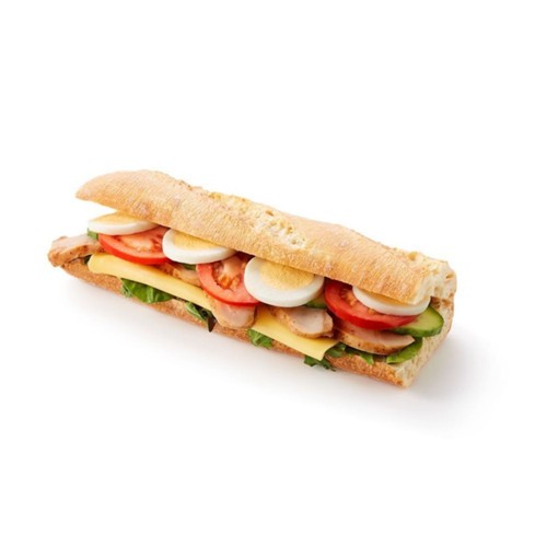 Witte ciabatta gezond kip