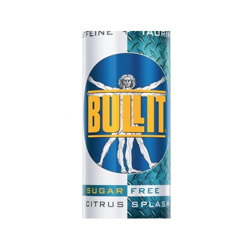 Bullit energy drink citrus splash sugar free 250 milliliter