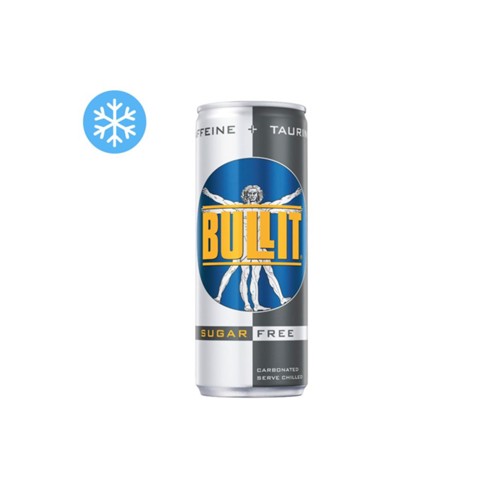 Bullit energy drink sugar free blik 250 ml