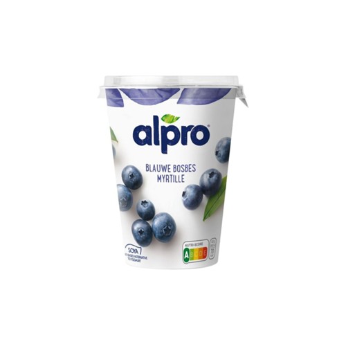 Alpro plantaardige  yoghurt bosbes 500 gram