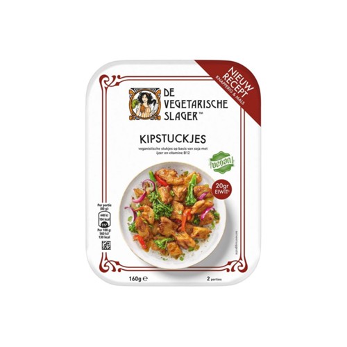 Vegetarische slager kipstuckjes 2 porties