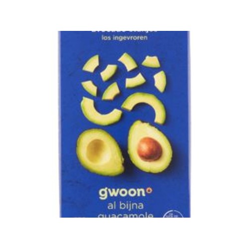 g'woon avocado blokjes doos 250 gram