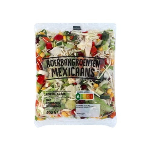 Mexicaanse roerbakgroenten zak 400 gram