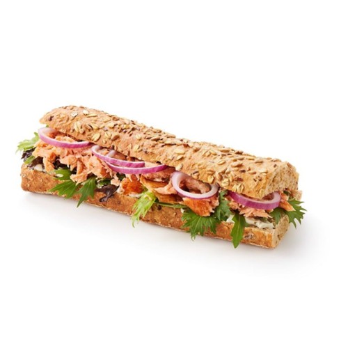 Meergranen ciabatta pulled salmon