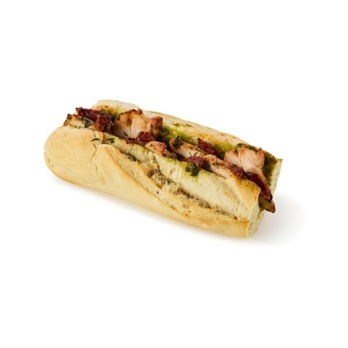 Stokbrood kip pesto