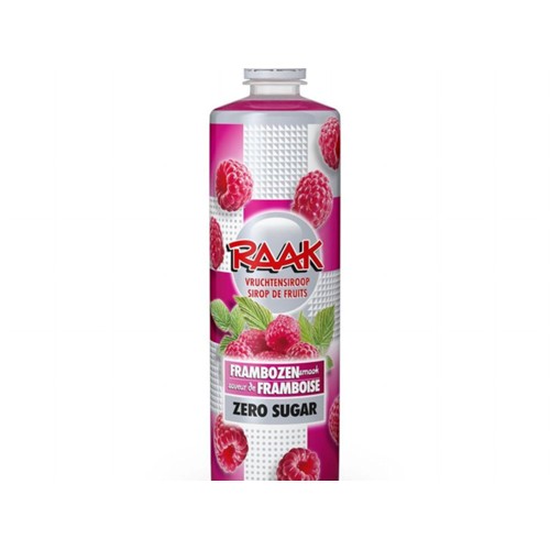 Raak vruchtensiroop framboos 0.75 Liter
