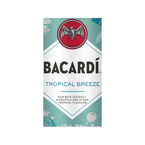 Bacardi Tropical Breeze 250 milliliter