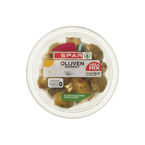 Spar olijven mammoet 130 Gram