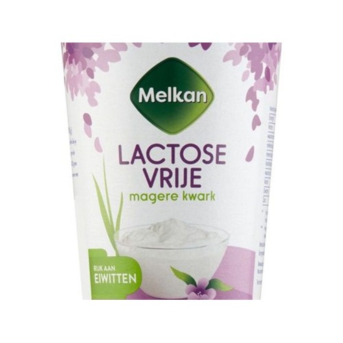 Melkan kwark lactosevrije magere kwark Kuipje 500 Gram