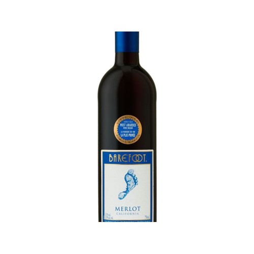 Barefoot Merlot Fles 750 milliliter