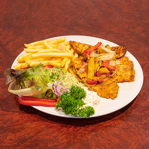 Kipfilet van de grill schotel