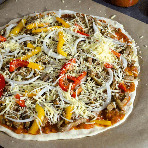 Lams shoarma speciaal pizza 30cm