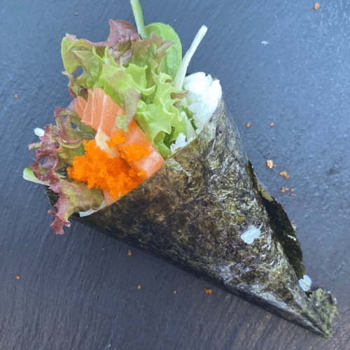 Sake temaki