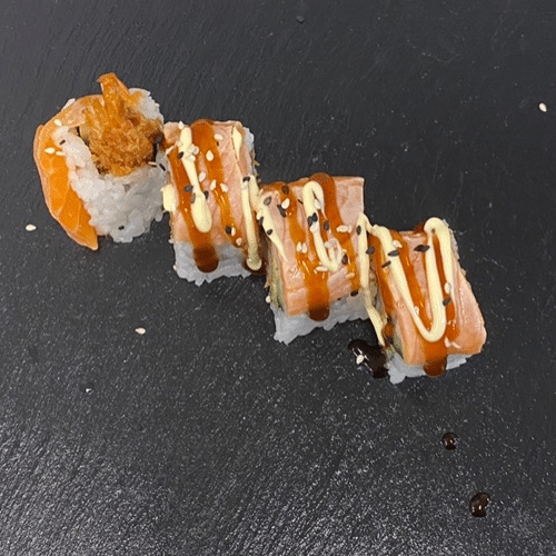 Salmon ebi roll