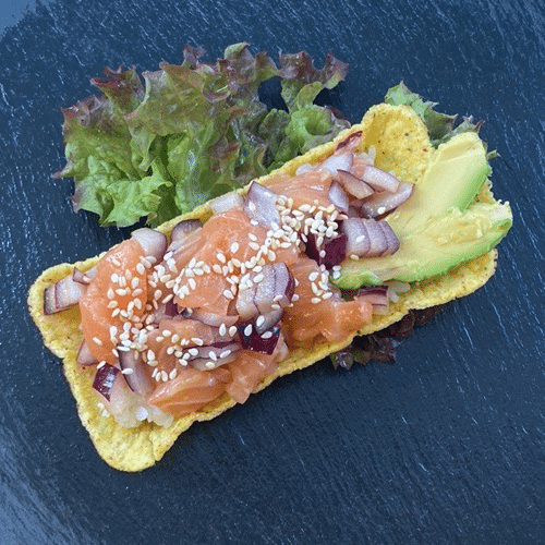 Salmon taco