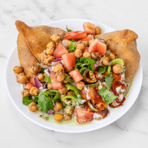 Double samosa chaat