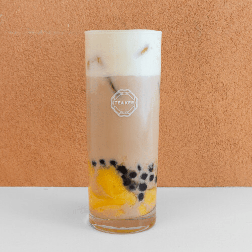 Custard pudding milk tea
