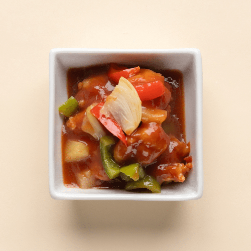 Ajam asam-manis per 100 gram