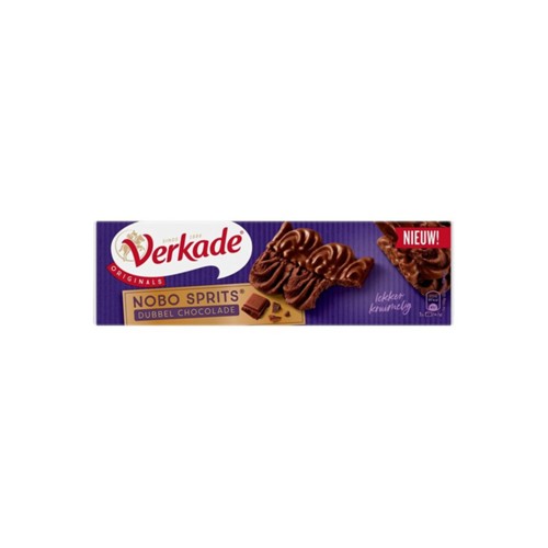 Verkade sprits dubbel choco 150 gram