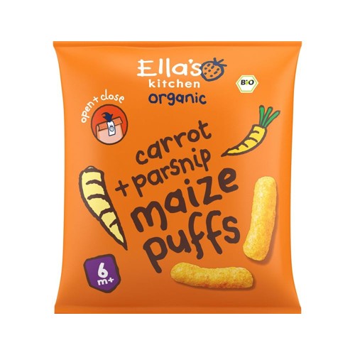Ella's kitchen 6m+ bio maize puffs wortel 20 gram
