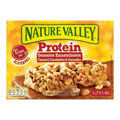Nature Valley Gezouten Karamelnoten 4 Stuks