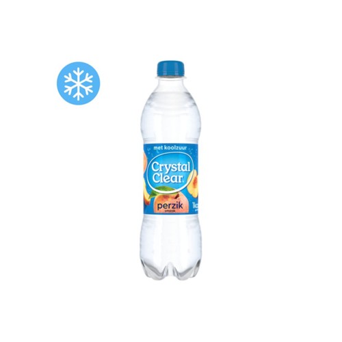 Crystal Clear peach fles 500 ml